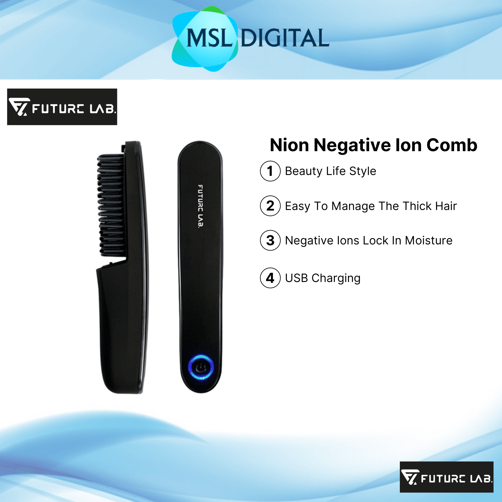 Future Lab Nion Negative Ion Comb MSL Digital Online Store