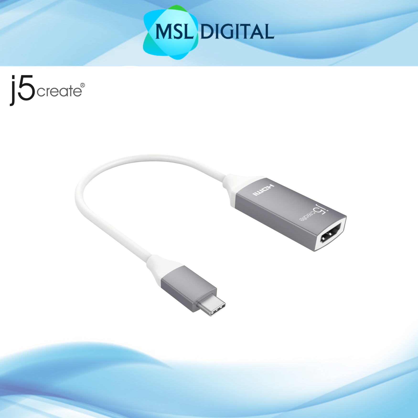 J5 create USB TypeC to 4K HDMI adapter JCA153G MSL Digital Online