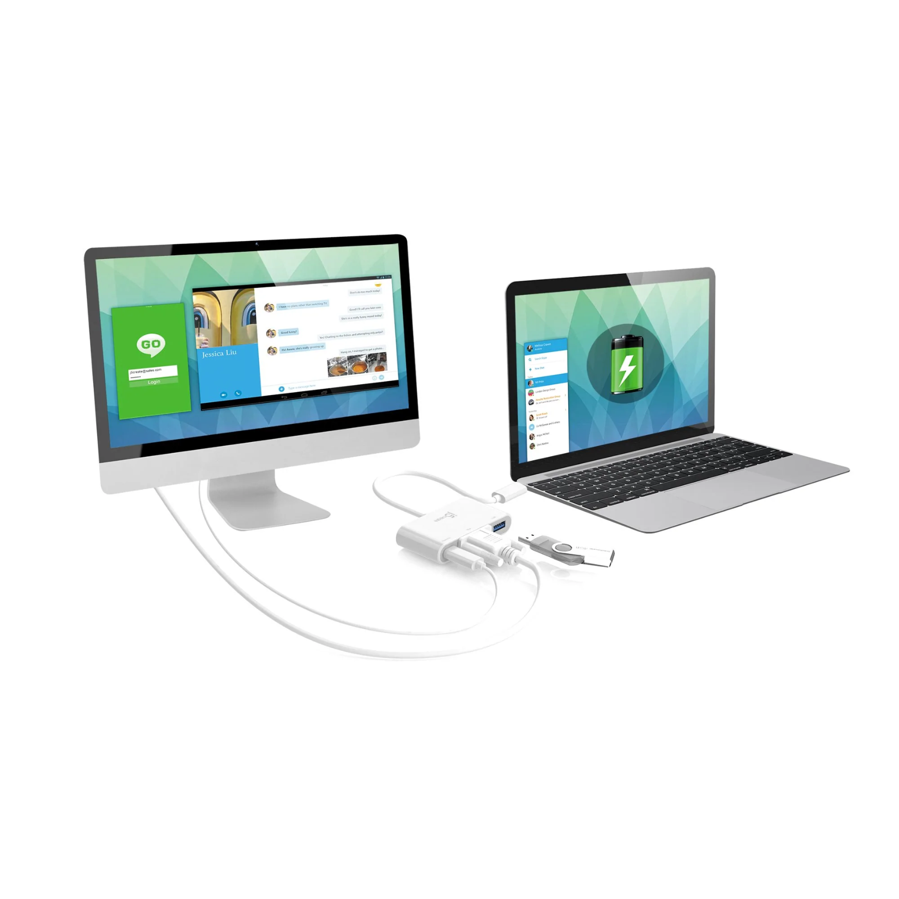 J5 create USB TypeC to VGA & USB 3.0 hub with power delivery 2.0