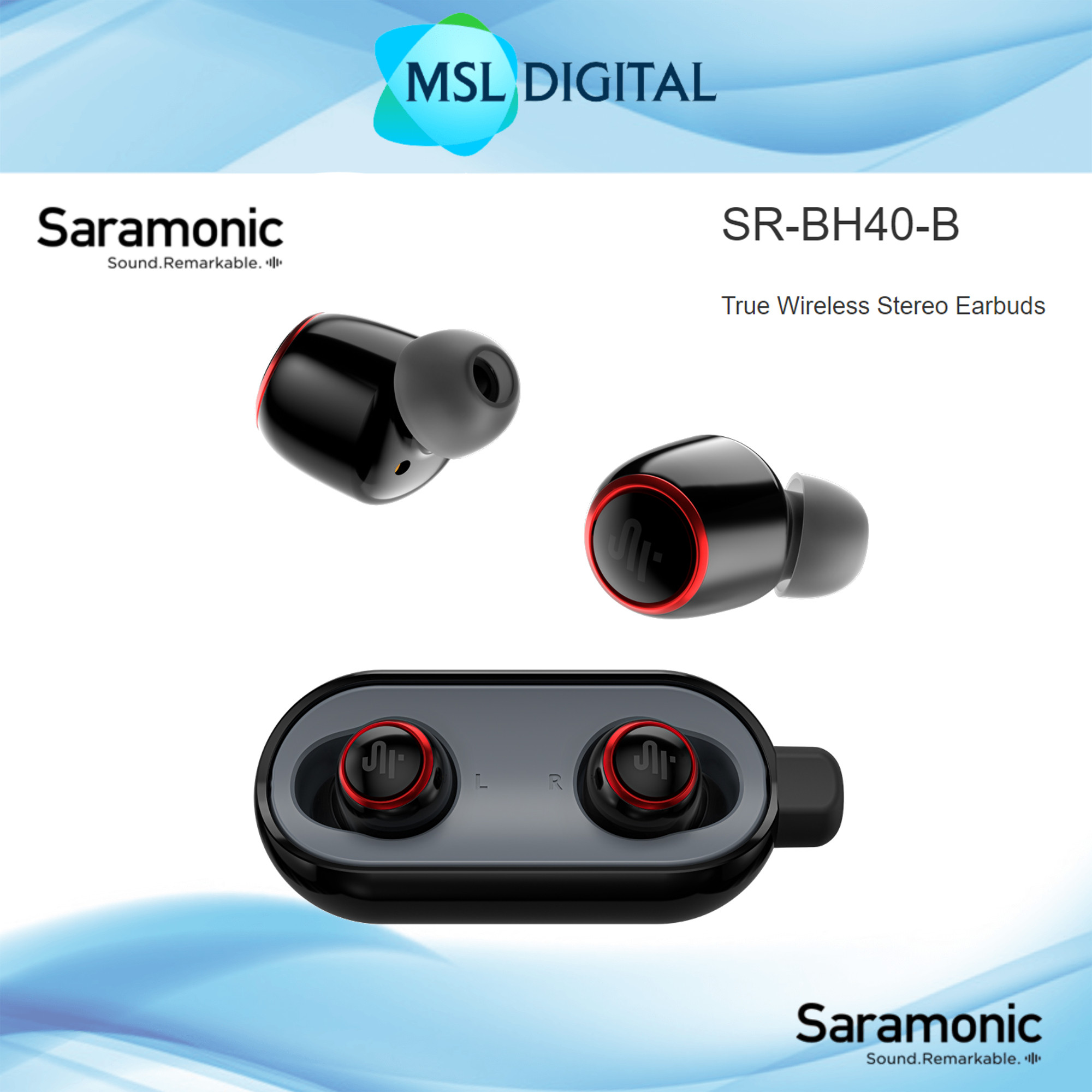 Saramonic SR-BH40 True Wireless Stereo Earbuds - MSL Digital Online Store