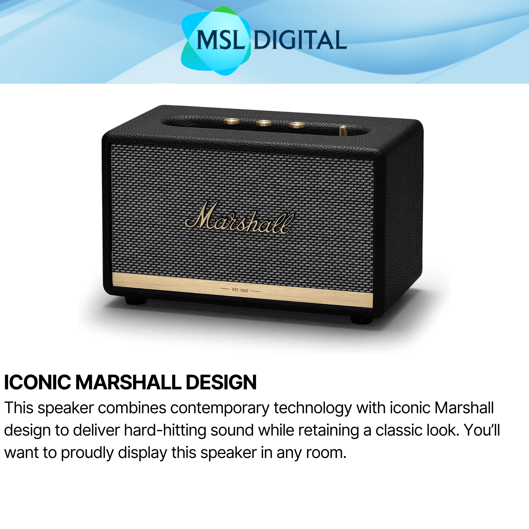 Marshall Acton II Bluetooth speaker HiFi