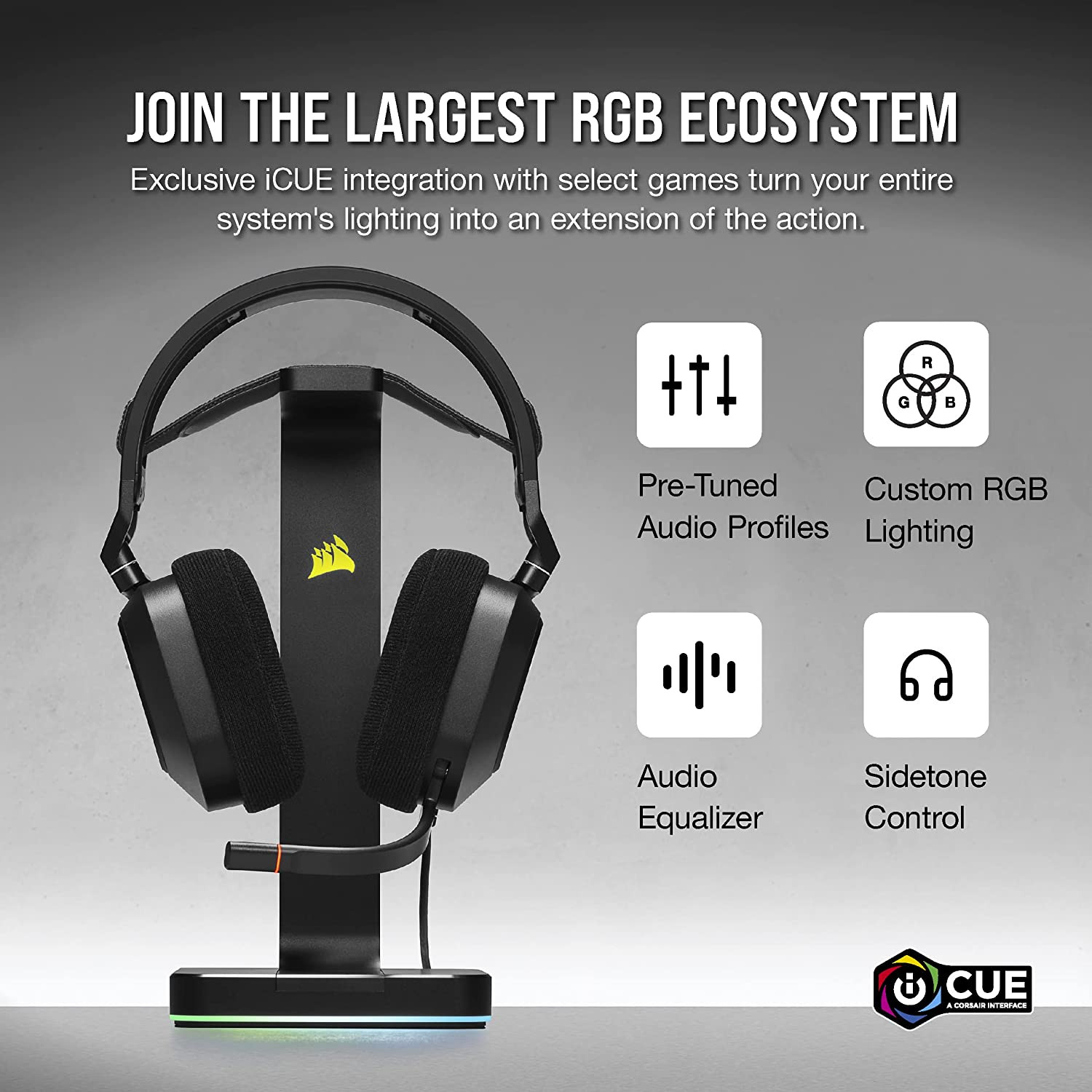 *[50th Anniversary] Corsair HS80 RGB USB Wired Gaming Headset | Dolby ...