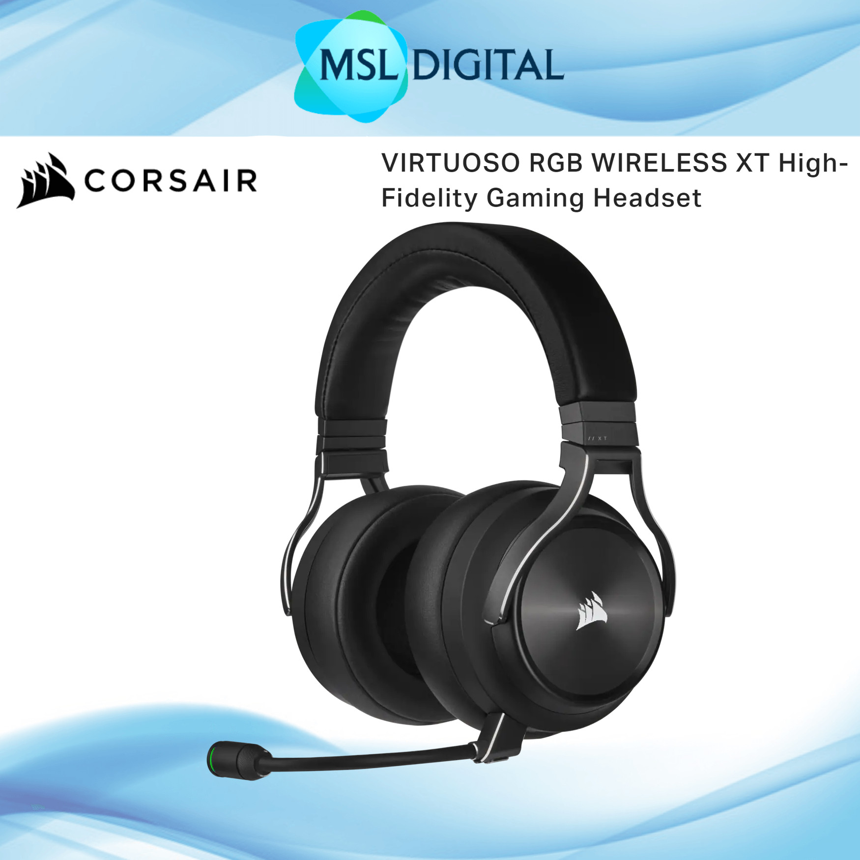 CORSAIR VIRTUOSO RGB WIRELESS XT High-Fidelity Gaming Headset with