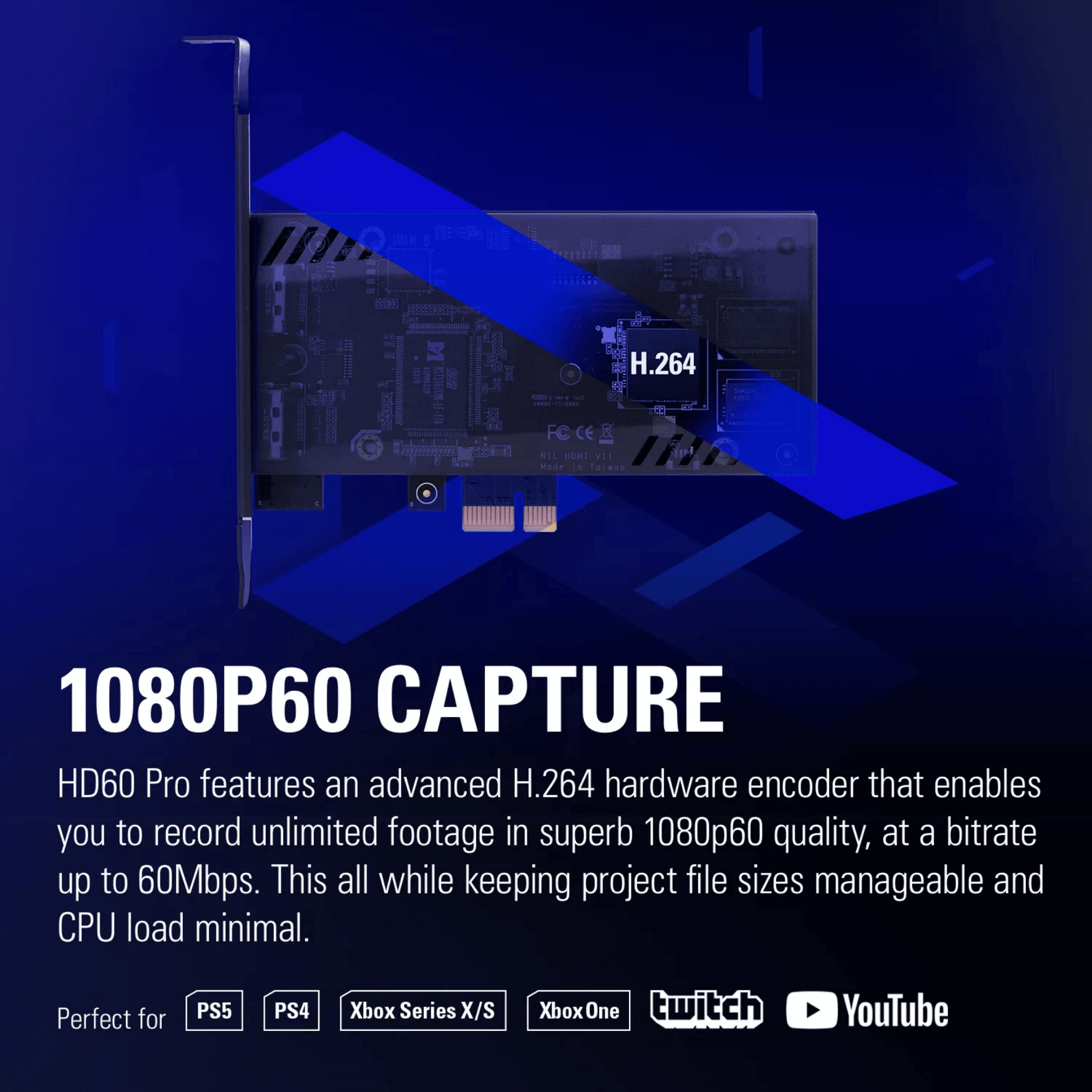 Elgato HD60 PRO Internal PCIe Full HD 60FPS Game Capture/Streaming Card ...