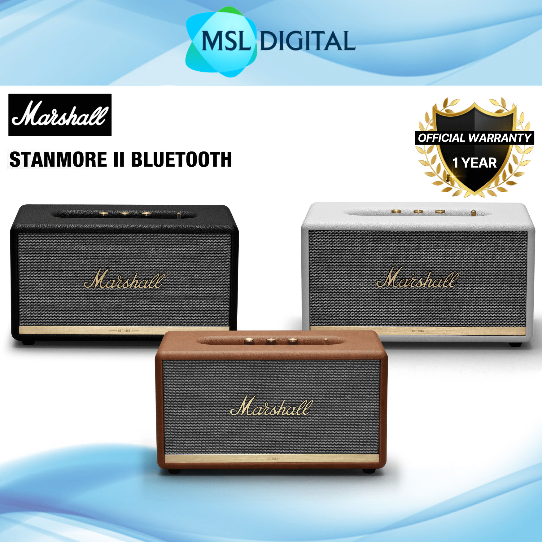 Marshall Stanmore II Bluetooth Speaker - MSL Digital Online Store