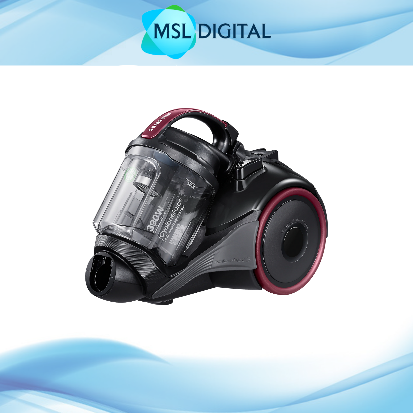 Samsung Canister Bagless Vacuum VC15K4170VP/ME MSL Digital Online Store