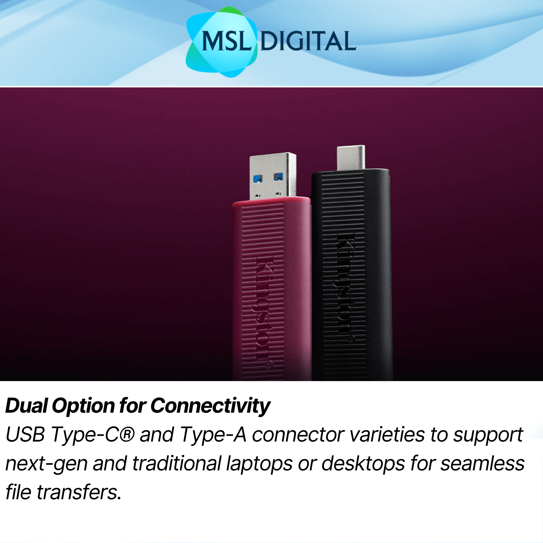 Kingston DataTraveler Max Advanced USB 3.2 Gen 2 USB-A/Type-C USB Flash ...