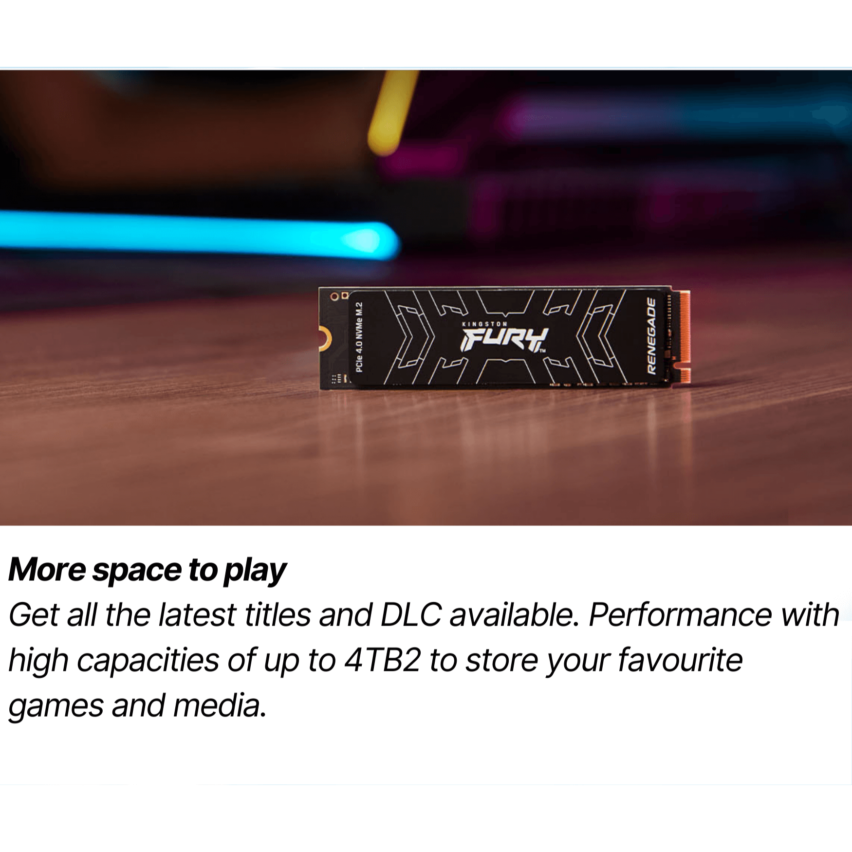 KINGSTON SFYRS SFYRD / SFYRSK SFYRDK (HEATSINK) FURY RENEGADE PCIE NVME ...