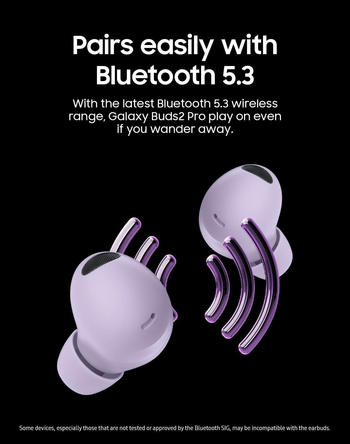 SAMSUNG Galaxy Buds 2 Pro True Wireless Bluetooth Earbuds Active