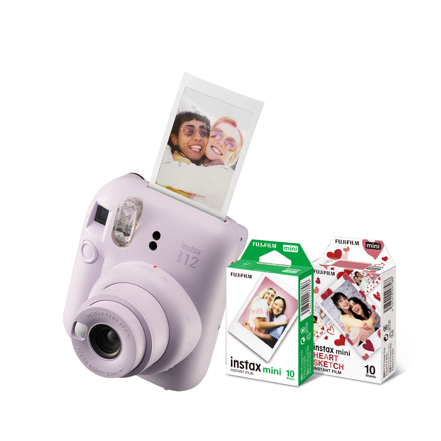 Fujifilm Mini 12 Film Camera Instax Mini Instant Camera [Macaron Kit ...