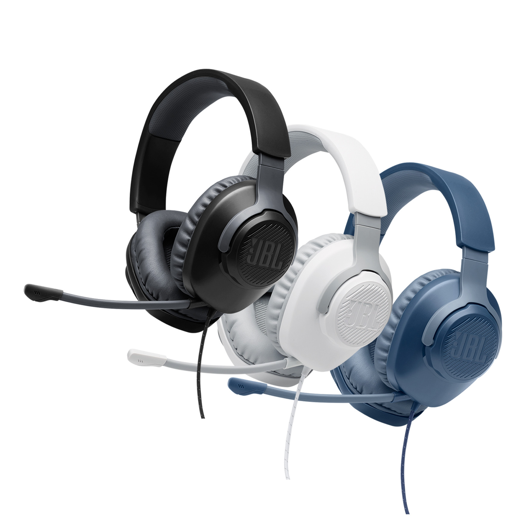 JBL Quantum 100P Console White + Blue / Auriculares Gaming OverEar con cable