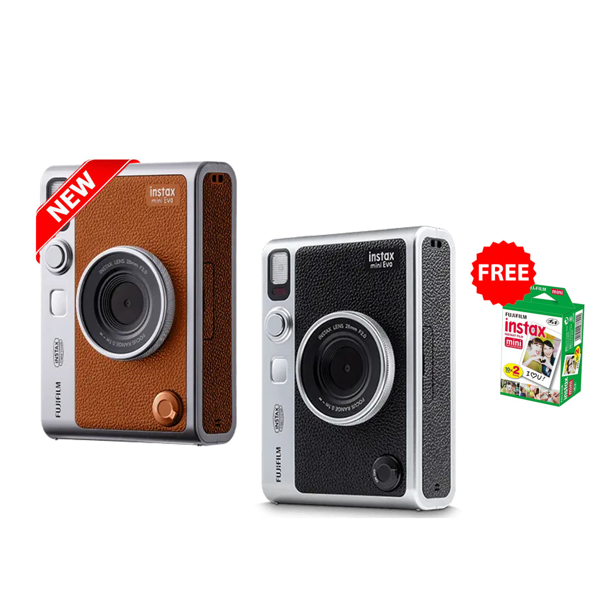 Fujfilm Instax Mini Evo Hybrid Instant Camera with Bluetooth