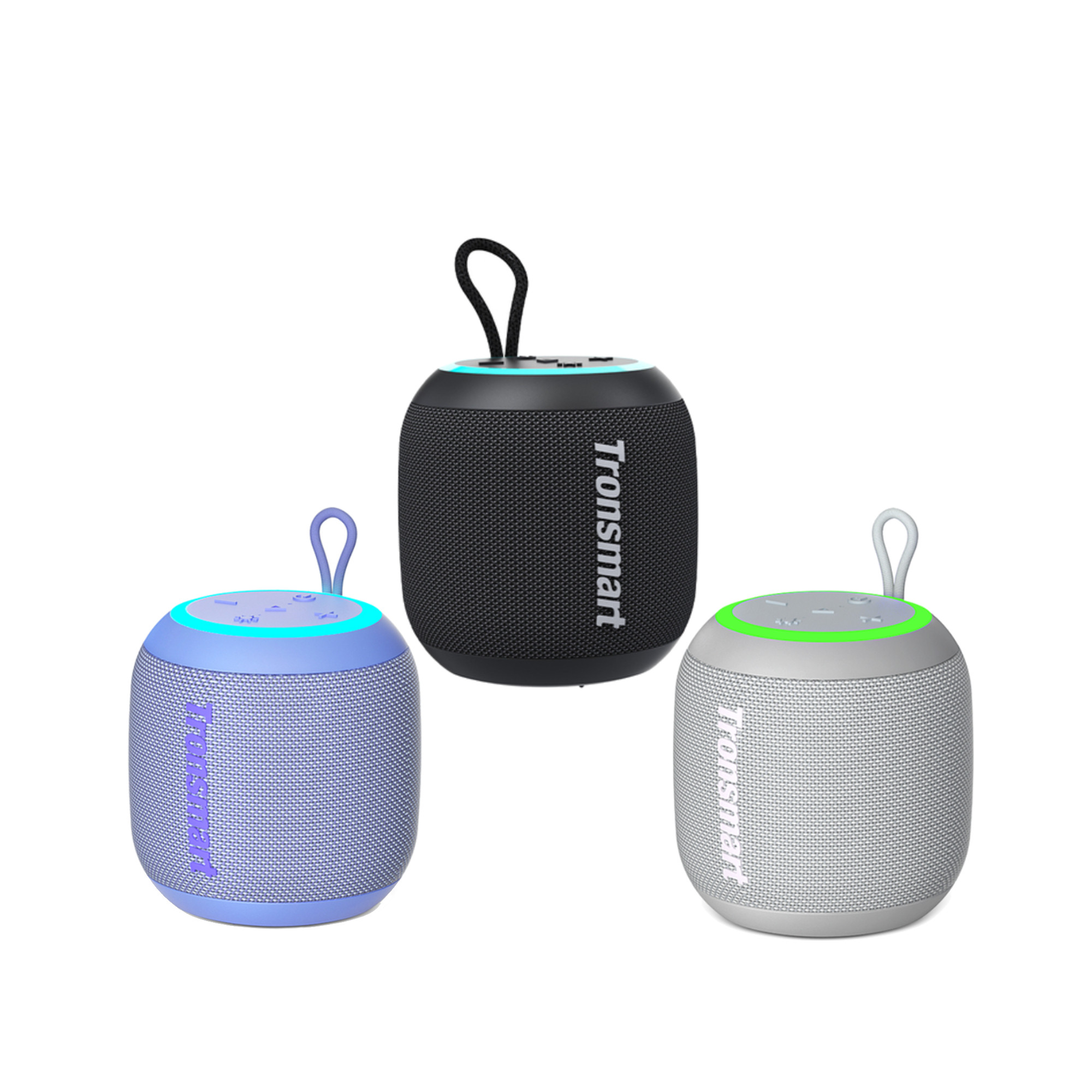  Tronsmart T7 Mini Compact Portable Bluetooth Speaker with  Lights, Stereo Sound, Bluetooth 5.3, 18H Playtime, Stereo Pairing, Voice  Assistant, IPX7 Waterproof Shower Speaker & Outdoor Speakers (Black) :  Electronics