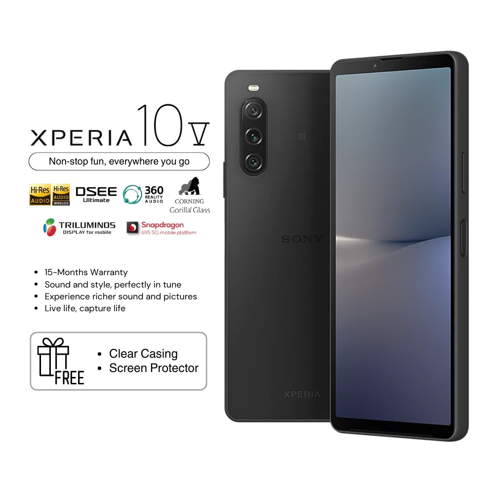 Xperia 10 V Lightweight & large battery, Smartphones