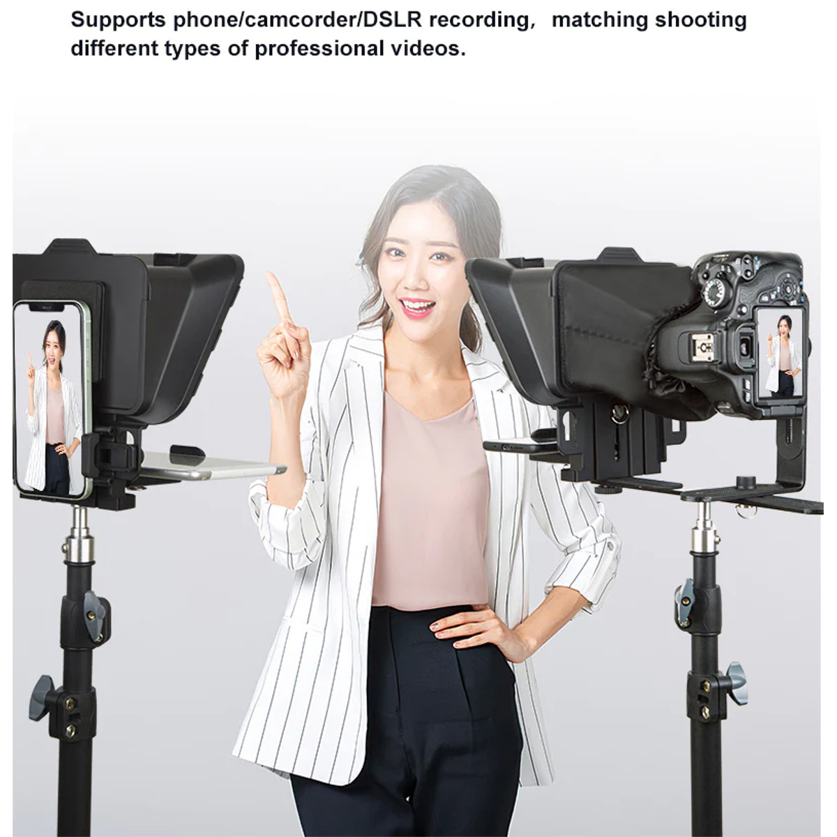 Desview T3S Teleprompter Promoting for Device up to 11” for Smartphone