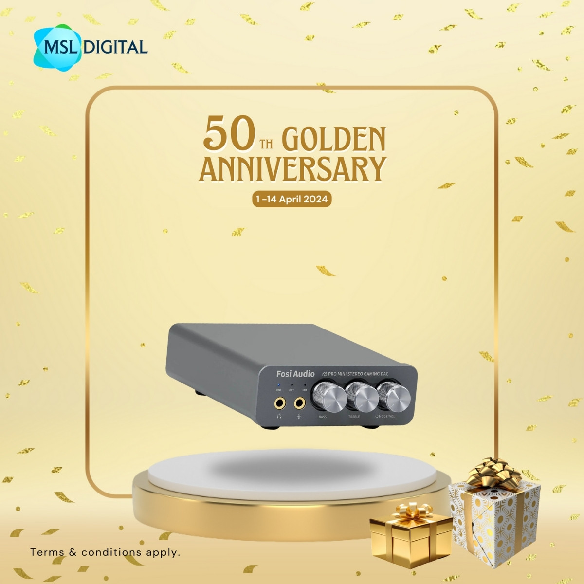 #[50th Anniversary] Fosi Audio K5 Pro Gaming DAC & Headphone Amplifier ...