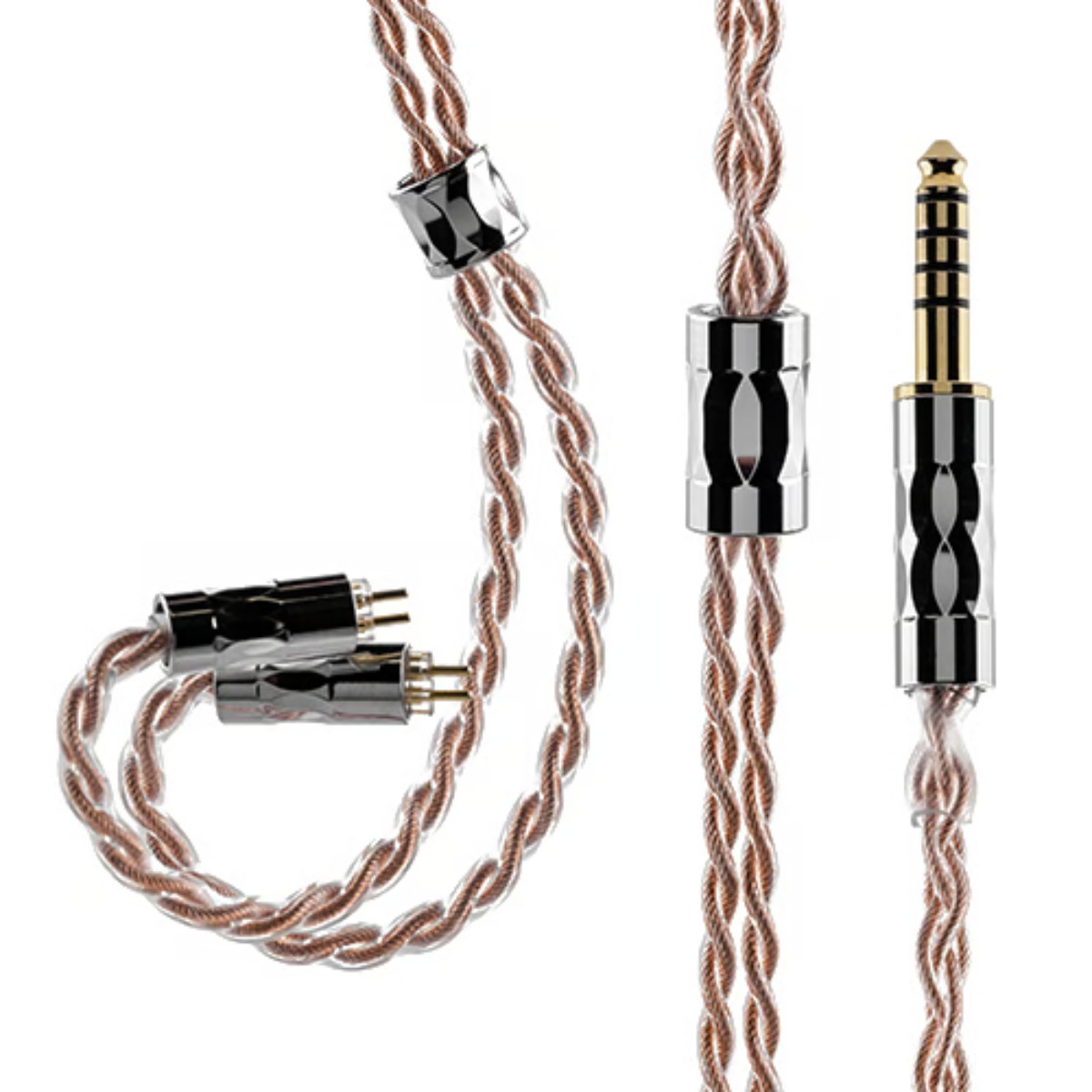 MOONDROP LINE T Headphones Cable 6N OCC Single Crystal Copper Earphone Upgrade Balance 4.4 Cable