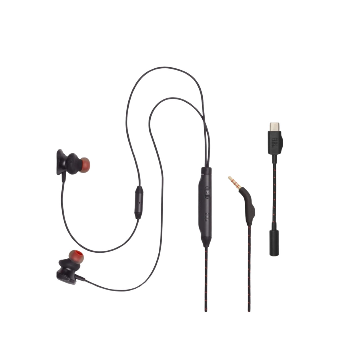 JBL Quantum 50 / Quantum 50C Wired in-ear gaming headset with [3.5mm / USB-C adapter]
